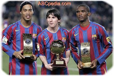ronaldinho,messi,eto'o